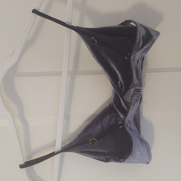 Blue Velvet Bralette Sz S - Picture 4 of 5